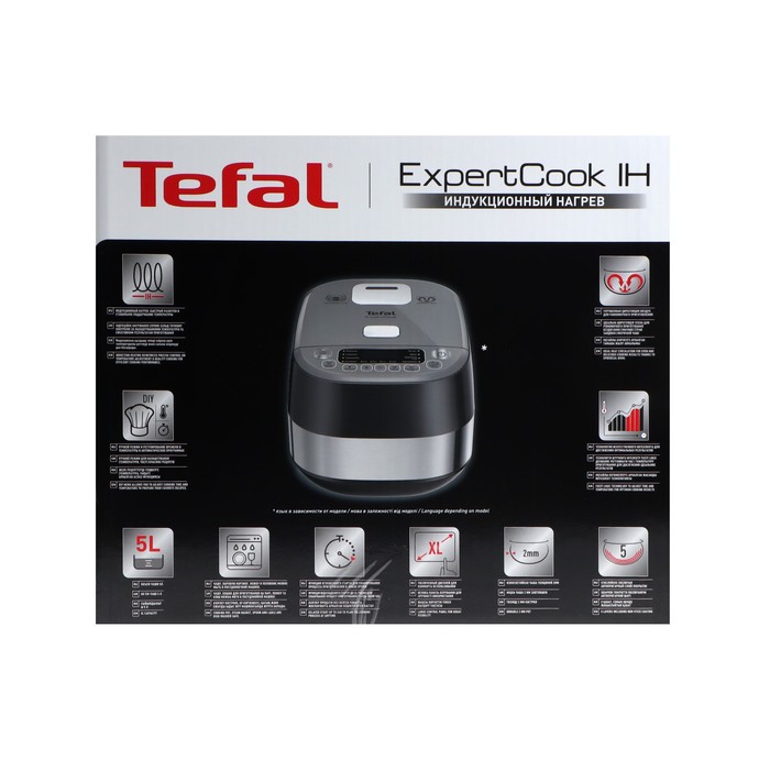 Мультиварка Tefal RK802B32, 1200 Вт, 5 л, 14 программ, антипригарное покрытие, серая - фото 51341163