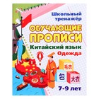 Обучающие прописи «Китайский язык. Одежда», 7-9 лет, Куклева Н. Н. 9804807 - фото 10607977