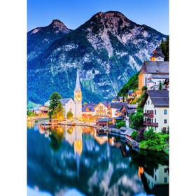 Холст с красками 40 × 50 см, по номерам, 20 цв. «Гальштат, Австрия»