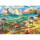 Холст с красками 40 × 50 см, по номерам «На берегу моря» - фото 10608148