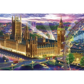 Холст с красками 30 × 40 см, «Сверкающий Лондон»