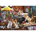 Холст с красками 30 × 40 см, «Котята и печатная машина» - фото 10608178