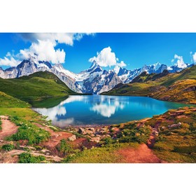 Холст с красками 30 × 40 см, по номерам, 20 цв. «Красивая природа горных мест»