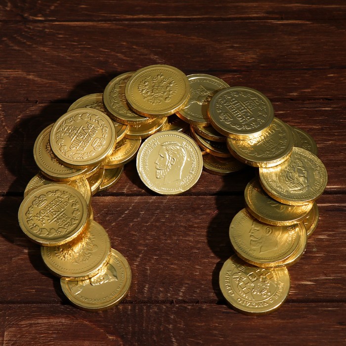 Шоколадные монеты в банке «Старинные монеты», 6 г - Фото 1