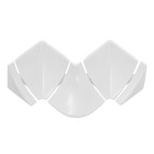 Набор комплектующих «Идеал», к плинтусу для столешницы, белый глянцевый - Фото 1