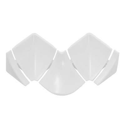 Набор комплектующих «Идеал», к плинтусу для столешницы, белый глянцевый