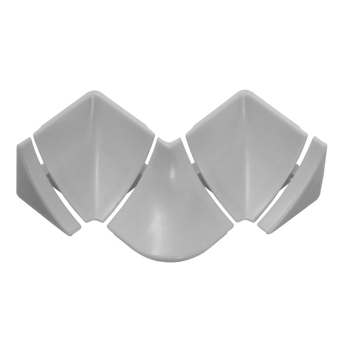 Набор комплектующих «Идеал», к плинтусу для столешницы, металлик серебристый глянцевый - Фото 1