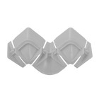 Набор комплектующих «Идеал», к плинтусу для столешницы, металлик серебристый глянцевый - Фото 2