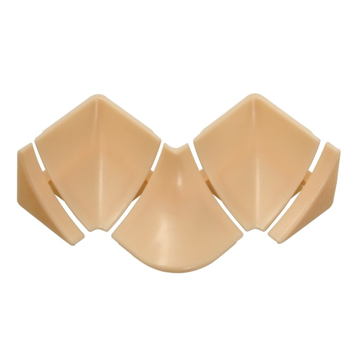 Набор комплектующих «Идеал», к плинтусу для столешницы,, слоновая кость глянцевая - Фото 1