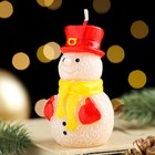 Свеча декоративная "Игрушечный снеговик", 4,9х4,х8 см - Фото 2