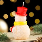 Свеча декоративная "Игрушечный снеговик", 4,9х4,х8 см - Фото 3
