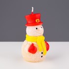 Свеча декоративная "Игрушечный снеговик", 4,9х4,х8 см - Фото 4