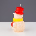 Свеча декоративная "Игрушечный снеговик", 4,9х4,х8 см - Фото 6