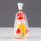 Свеча декоративная "Игрушечный снеговик", 4,9х4,х8 см - Фото 7