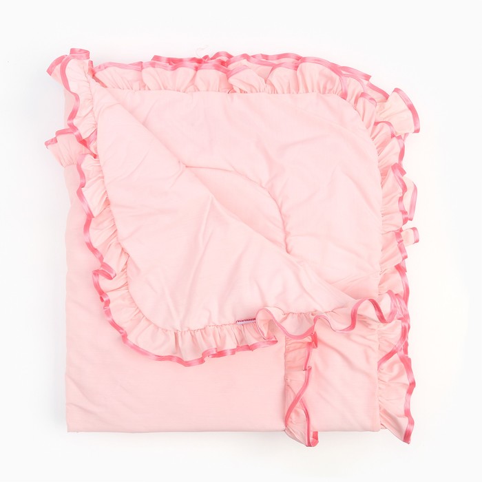 Конверт-одеяло, цвет розовый, р-р 100х100 см - Фото 1