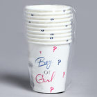 Стакан одноразовый бумажный Boy or Girl на гендер-пати, 250 мл (комплект 10 шт) - фото 25275553 Стакан одноразовый бумажный Boy or Girl на гендер-пати, 250 мл (комплект 10 шт) - фото 25275553