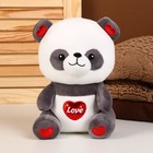 Мягкая игрушка «Панда», размер 22 см, цвет серо-белый - фото 319575389