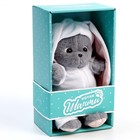 Мягкая игрушка «Кот Шанти», в костюме зайки, 26 см - фото 24567775