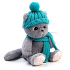 Мягкая игрушка «Кот Шанти», с шапкой и шарфом - фото 4650350