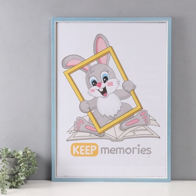 Фоторамка для фото 50×70 см Keep memories «Плаза», голубой, (пластик)