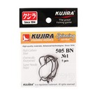 Крючки офсетные Kujira Spinning 505, цвет BN, № 1, 5 шт. - Фото 1