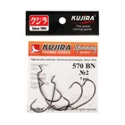 Крючки офсетные Kujira Spinning 570, цвет BN, № 2, 5 шт. - фото 1191186