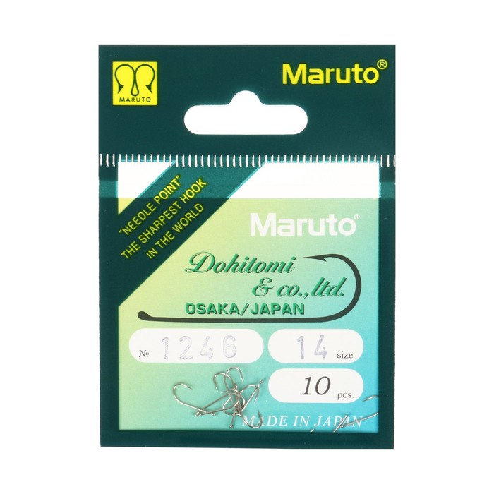

Крючки Maruto 1246, цвет Ni, № 14, 10 шт.