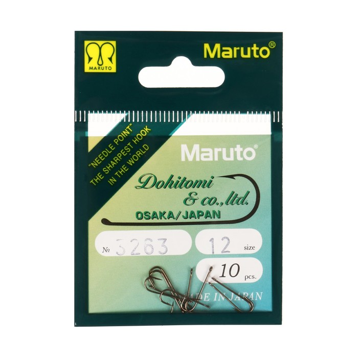 

Крючки универсальные Maruto 3263, цвет BR, № 12, 10 шт.