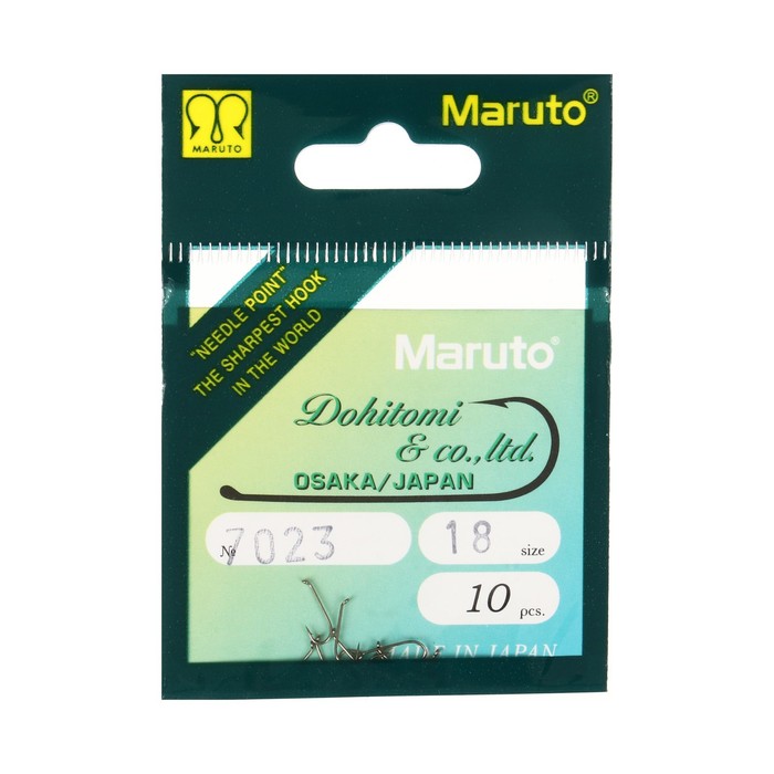 

Крючки мушиные Maruto 7023, цвет BR, № 18, 10 шт.