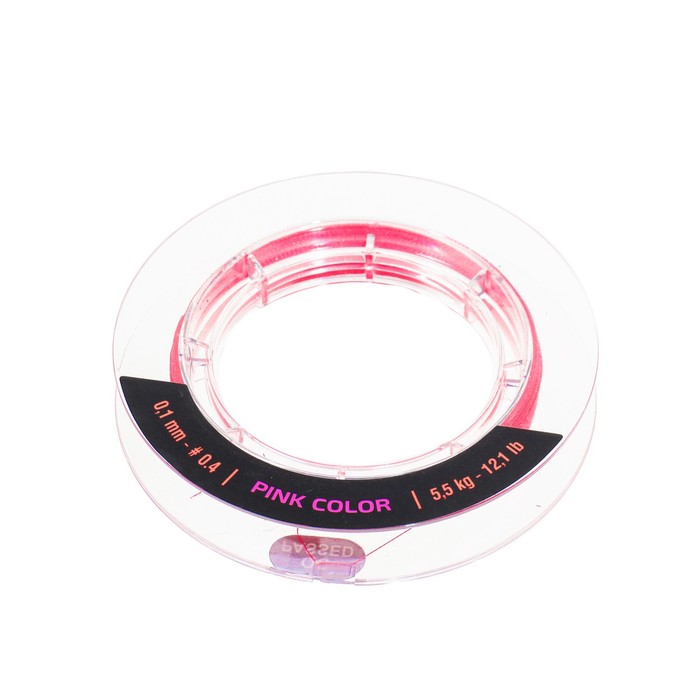 Шнур Akara Ultra Light, диаметр 0.1 мм, тест 5.5 кг, 100 м, розовый
