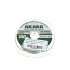 Леска Akara Action Mossgreen, диаметр 0.18 мм, тест 3.45 кг, 100 м, серо-зеленая - фото 10610315