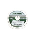 Леска Akara Action Mossgreen, диаметр 0.22 мм, тест 4.7 кг, 100 м, серо-зеленая - фото 17995347