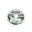 Леска Akara Action Mossgreen, диаметр 0.275 мм, тест 7.4 кг, 100 м, серо-зеленая - фото 17995349