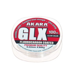 Леска Akara GLX Premium Clear, диаметр 0.22 мм, тест 4.9 кг 100 м, прозрачная