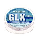 Леска Akara GLX Premium Grey, диаметр 0.18 мм, тест 3.65 кг, 100 м, серая - фото 296772467