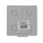 Распаечная коробка Урал ПАК, 100х100х50, IP 54, 8 вх, без гермовводов,серая, КО-53117100-060 (комплект 3 шт) - фото 22495513