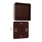 Распаечная коробка для кабель-канала Урал ПАК, 100х100х29, IP 40, темное дерево, КР-51318010 - фото 42763689