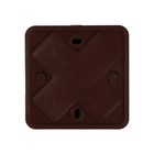 Распаечная коробка для кабель-канала Урал ПАК, 75х75х28, IP 40, темное дерево, КР-513140075- - фото 44128891