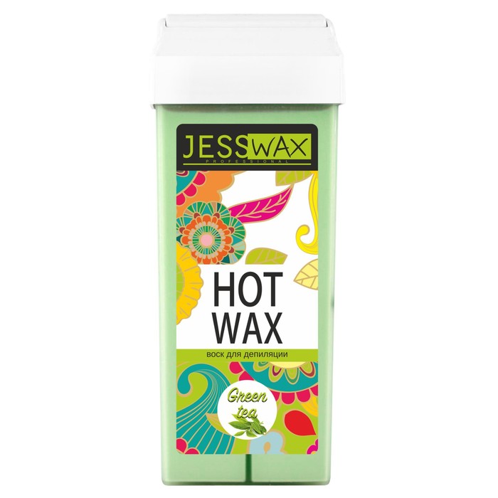 Воск для депиляции JessNail JessWax Green tea, картридж, 100 мл