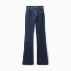 Джинсы женские клёш со стрелкой MINAKU: Jeans Collection, размер 40, тёмно-синие - Фото 9