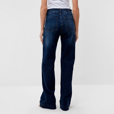 Джинсы женские палаццо MINAKU SLIM FIT, размер 42 (рост 175 см), синие