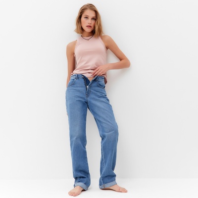 Джинсы женские бойфренды MINAKU SELVEDGE denim, размер 44, синие