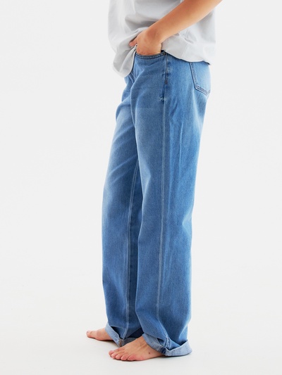 Джинсы женские бойфренды MINAKU SELVEDGE denim, размер 44, синие