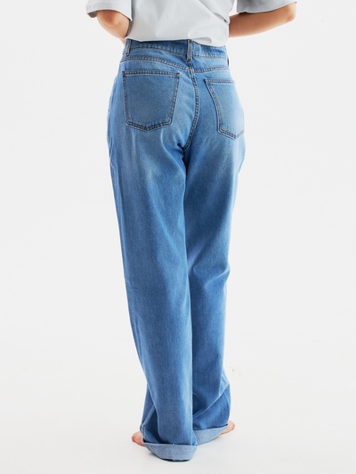 Джинсы женские бойфренды MINAKU SELVEDGE denim, размер 44, синие