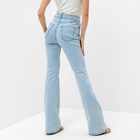 Джинсы женские клёш со стрелкой MINAKU: Jeans Collection, размер 44, голубые - Фото 8