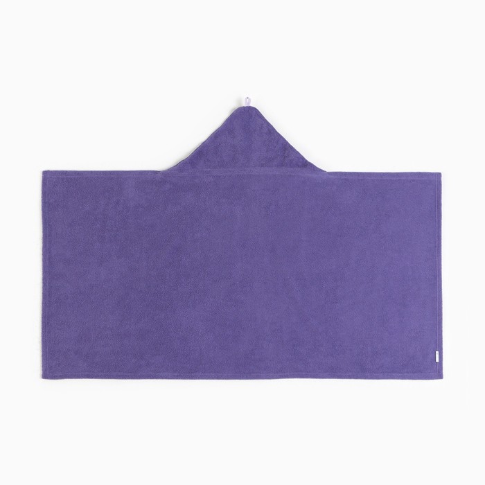 Полотенце с капюшоном Крошка Я, цв.фиолетовый 70*140 см, 100%хл, 320 г/м2 - фото 1909213402