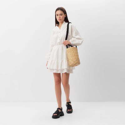 Платье мини женское MIST Summer time, размер 48-50, белое