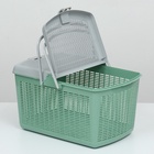 Корзина 47×36×27.5 см, оливковый - Фото 4