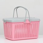 Корзина 47×36×27.5 см, нежно розовый - Фото 1