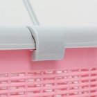 Корзина, 47×36×27.5 см, пластик, нежно-розовая - Фото 6